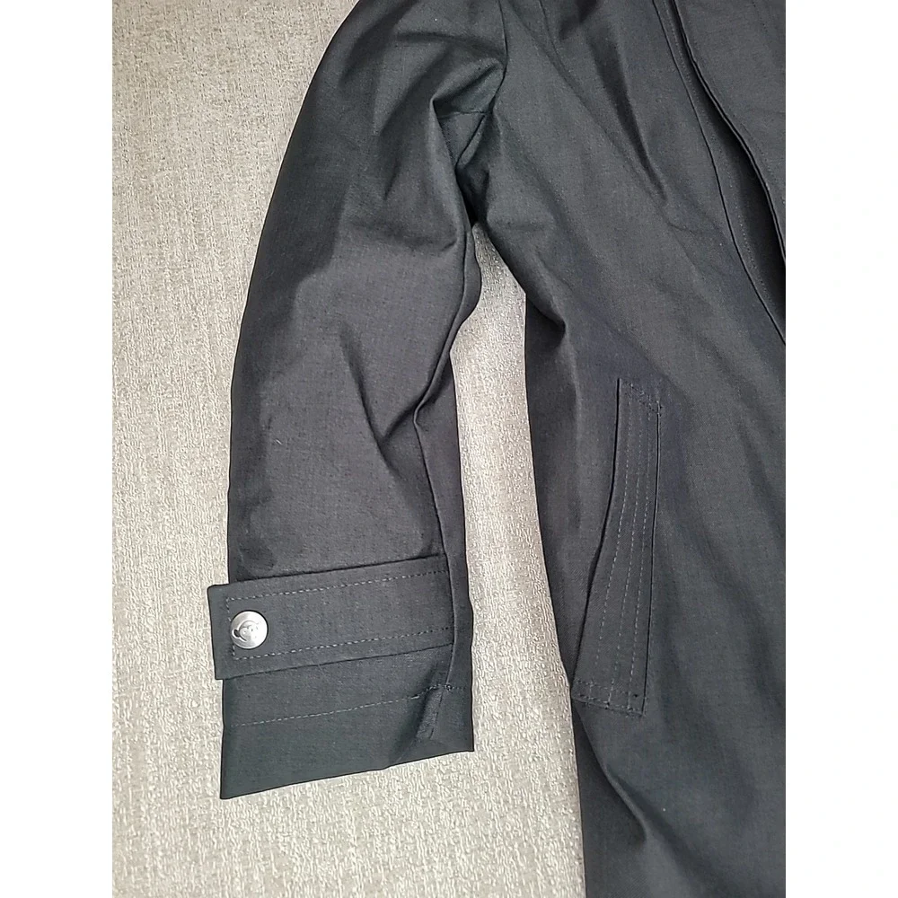 Appaman Tailoring Winter Coat Boys Size 8 Dark Gray‎ Lined Zipper Snap Jacket